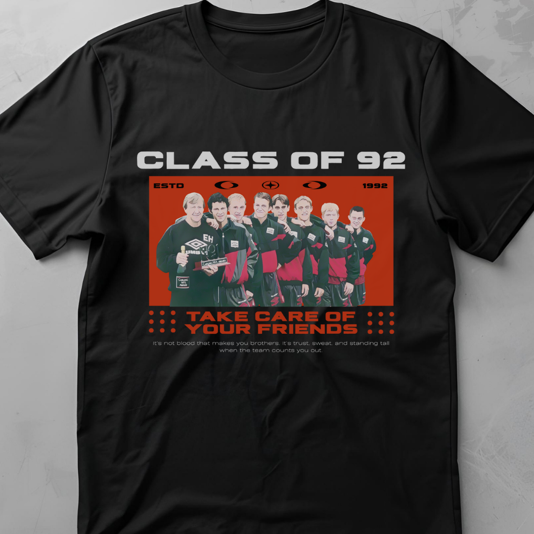 Class of 92 (United) - flatlay tee mockup