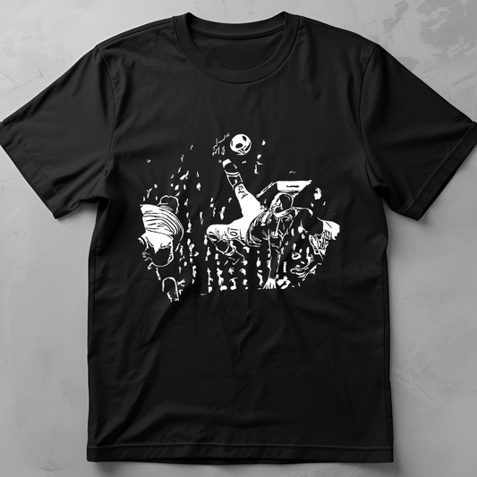 Derby Overhead (Rooney) - flatlay tee mockup