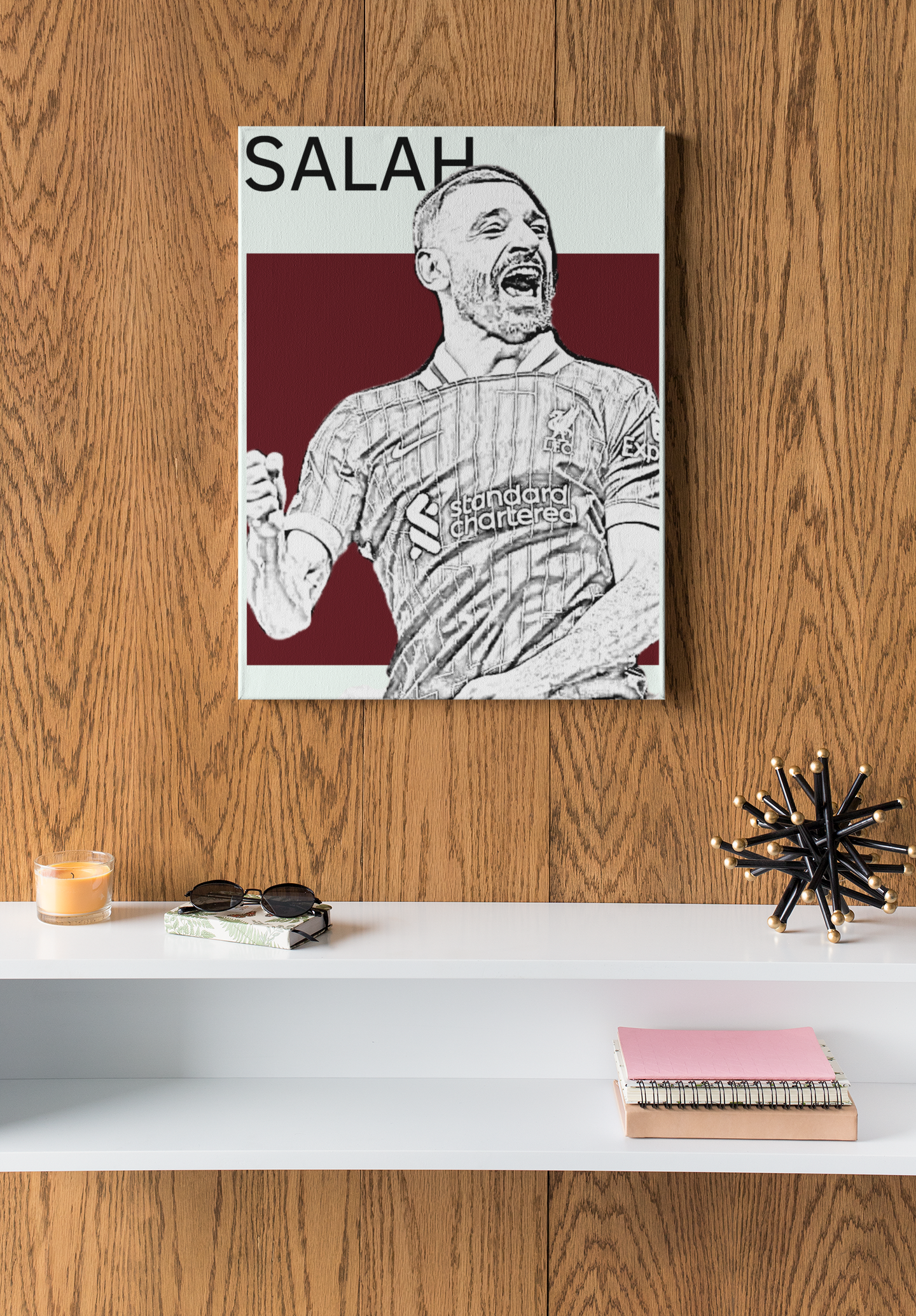 Salah – Football Icon | football icon aluminium wall art