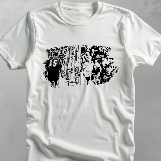 Thunderbolt (Yeboah vs Wimbledon) - flatlay tee mockup