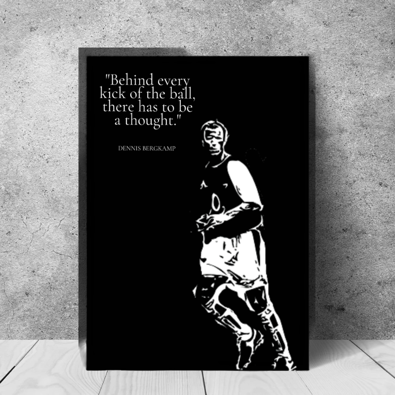 Dennis Bergkamp Premier Legends aluminium wall art print