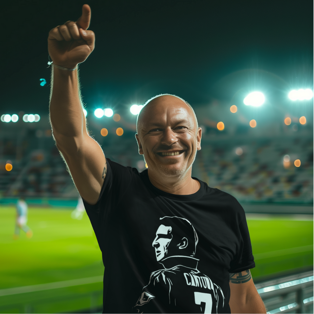 Collar Up King (Cantona) - lifestyle on-body photo