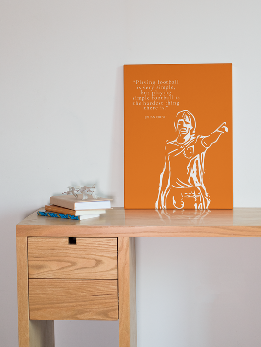 Johan Cruyff World Legends aluminium wall art print