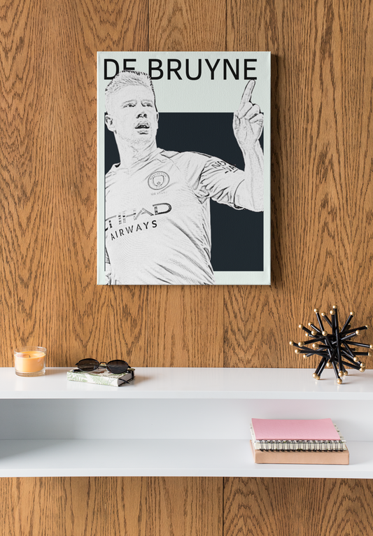 De Bruyne – Football Icon | football icon aluminium wall art