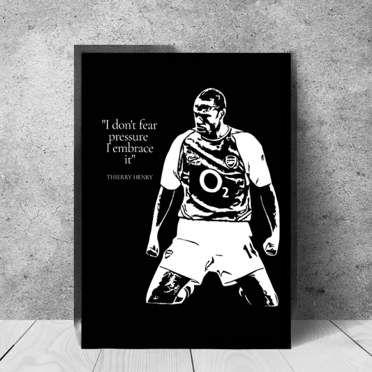 Thierry Henry Premier Legends aluminium wall art print