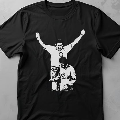 The Scream (Keown vs van Nistelrooy) - flatlay tee mockup