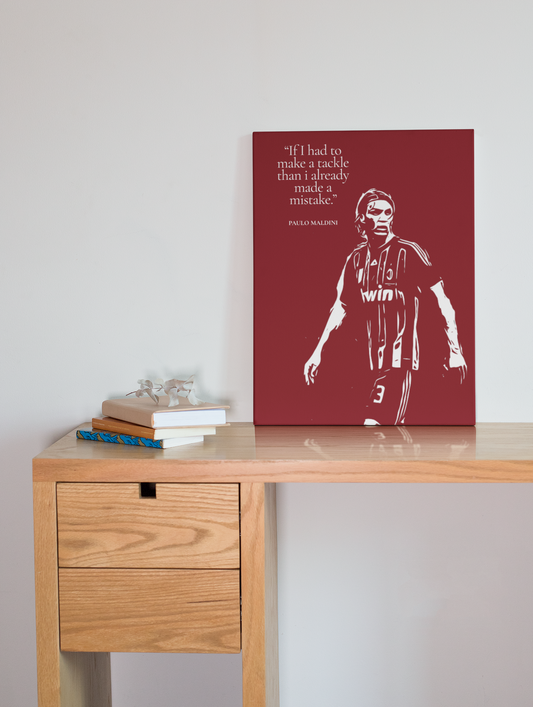Paolo Maldini World Legends aluminium wall art print