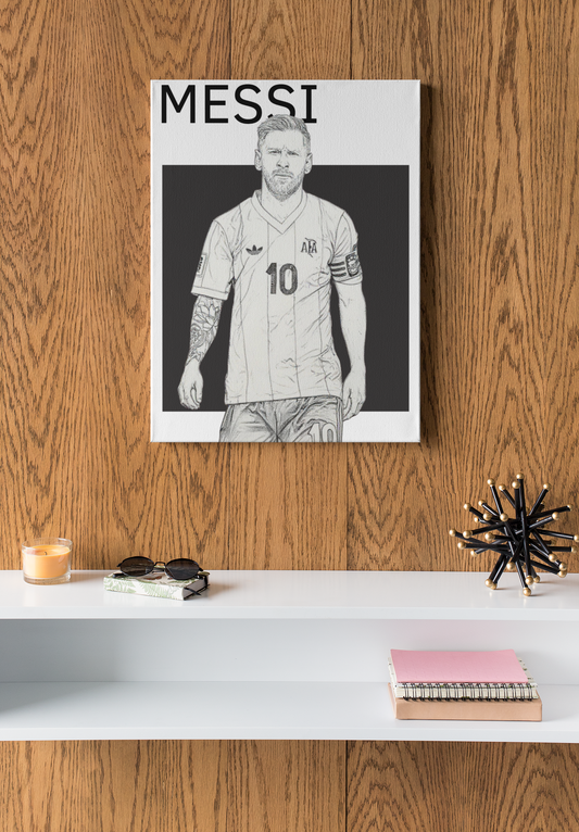 Messi – Football Icon | football icon aluminium wall art