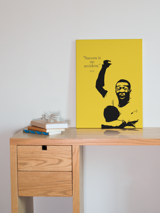 Pele World Legends aluminium wall art print