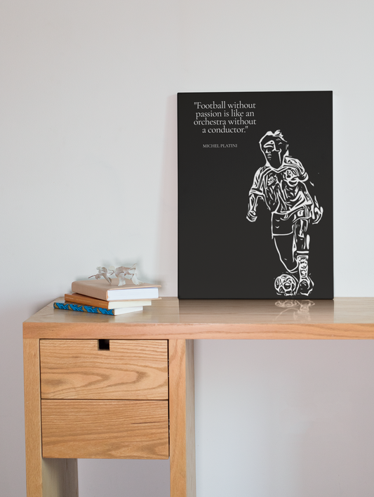 Michel Platini World Legends aluminium wall art print