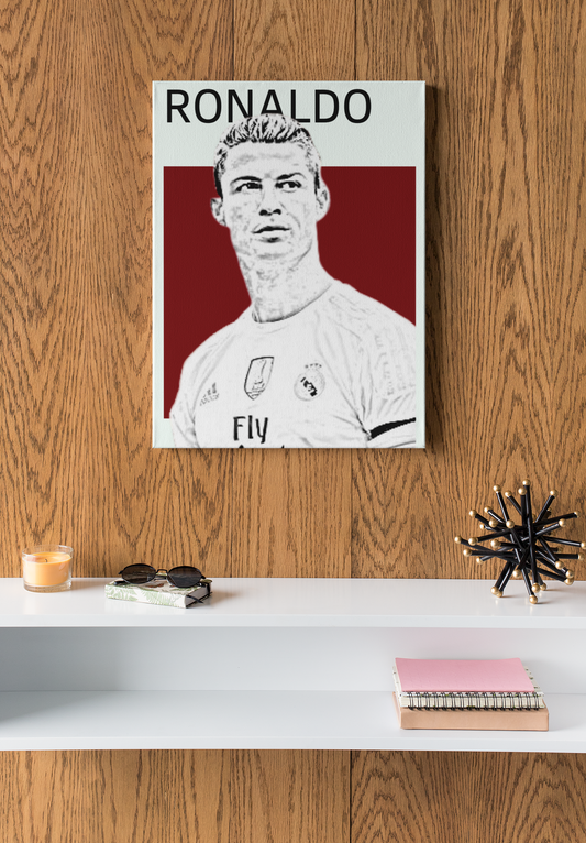 Ronaldo – Football Icon | football icon aluminium wall art