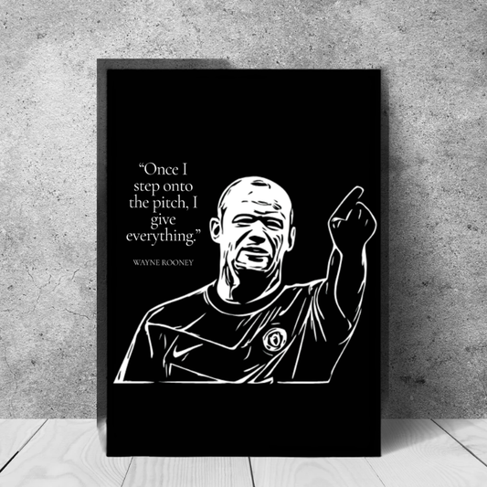 Wayne Rooney Premier Legends aluminium wall art print