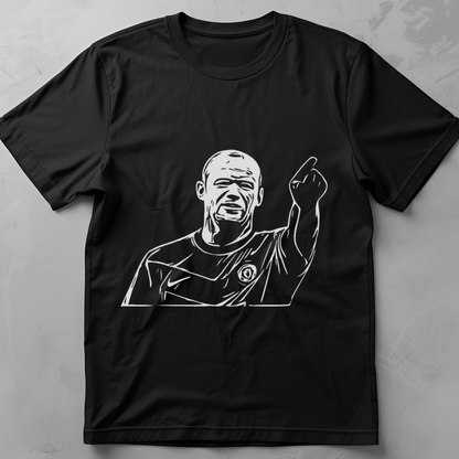 Wazza (Wayne Rooney) - flatlay tee mockup