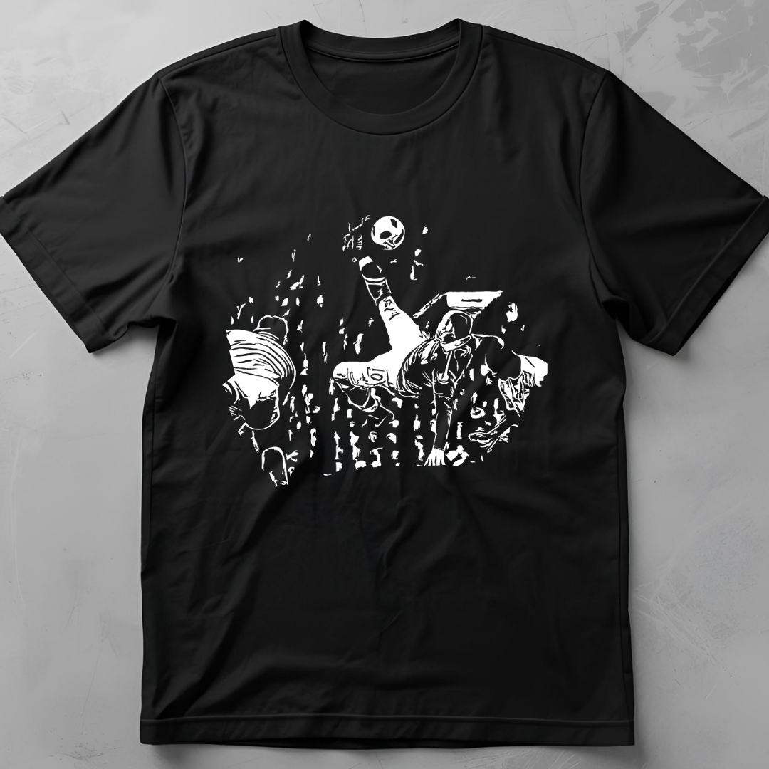 Derby Overhead (Rooney) - flatlay tee mockup