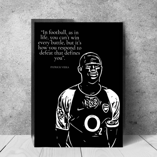 Patrick Vieira Premier Legends aluminium wall art print