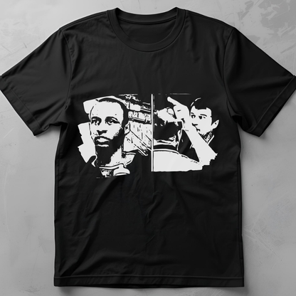 Tunnel Clash (Keane vs Vieira) - flatlay tee mockup