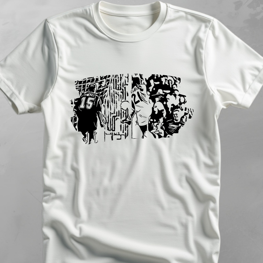 Thunderbolt (Yeboah vs Wimbledon) - flatlay tee mockup