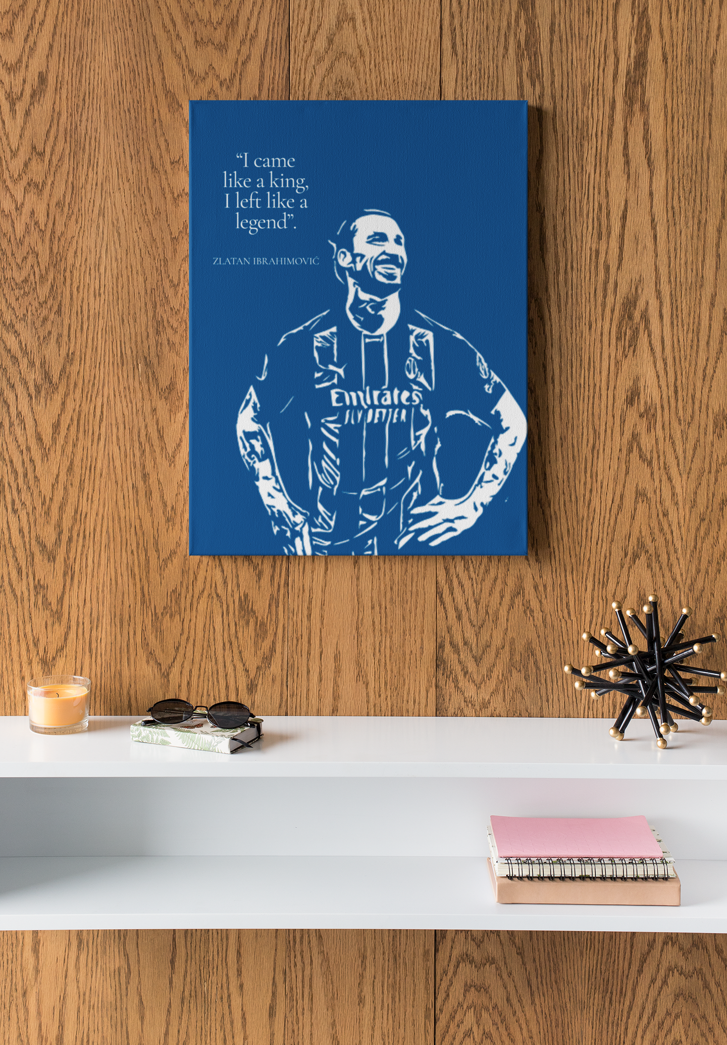 Zlatan Ibrahimović – Football Icon | A4 Aluminium Print
