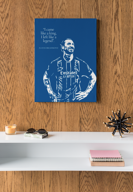 Zlatan Ibrahimović – Football Icon | A4 Aluminium Print